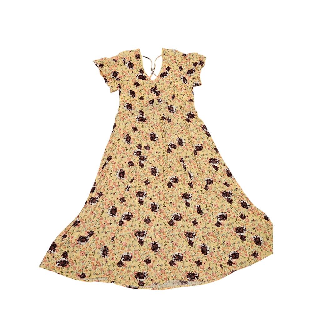 Mason belle medium floral midi dress 90s butter mom prairie farmhouse tradwife